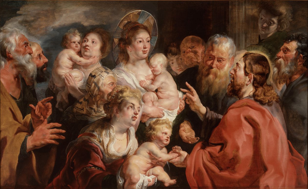 Engedjétek hozzám jönni a kisgyermekeket alkotó: Jacob Jordaens