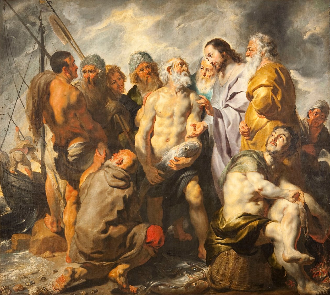 Péter kinevezése az egyház főpásztorává, c. 1616-1617. alkotó: Jacob Jordaens