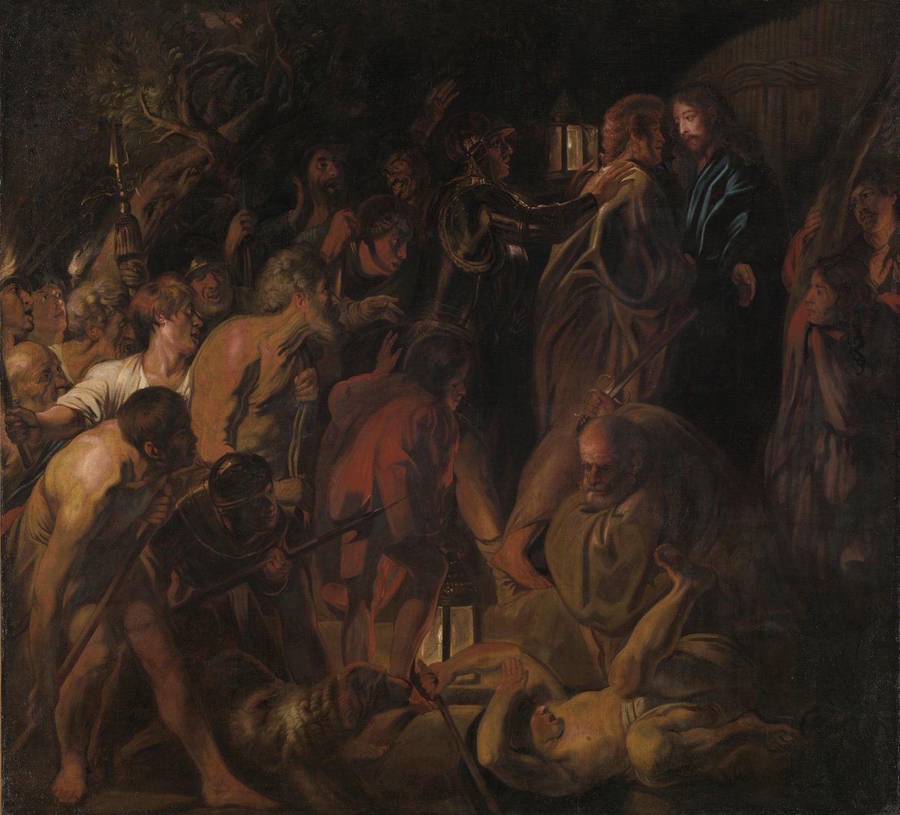 Krisztus elárulása, 1650-es évek vége (olaj, vászon) alkotó: Jacob Jordaens