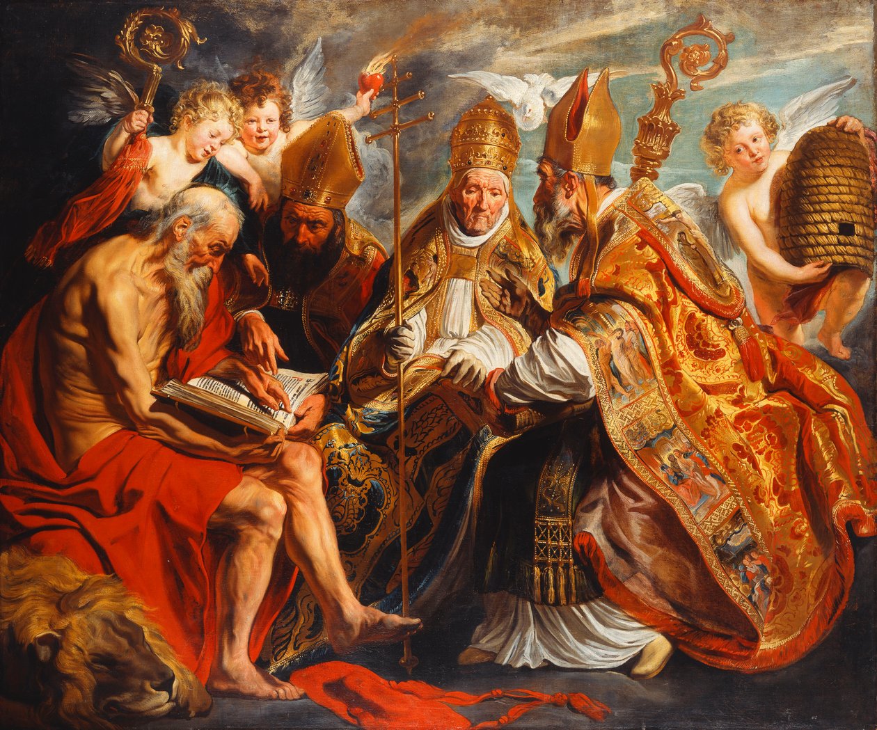Az egyház négy doktora, alkotó: Jacob Jordaens