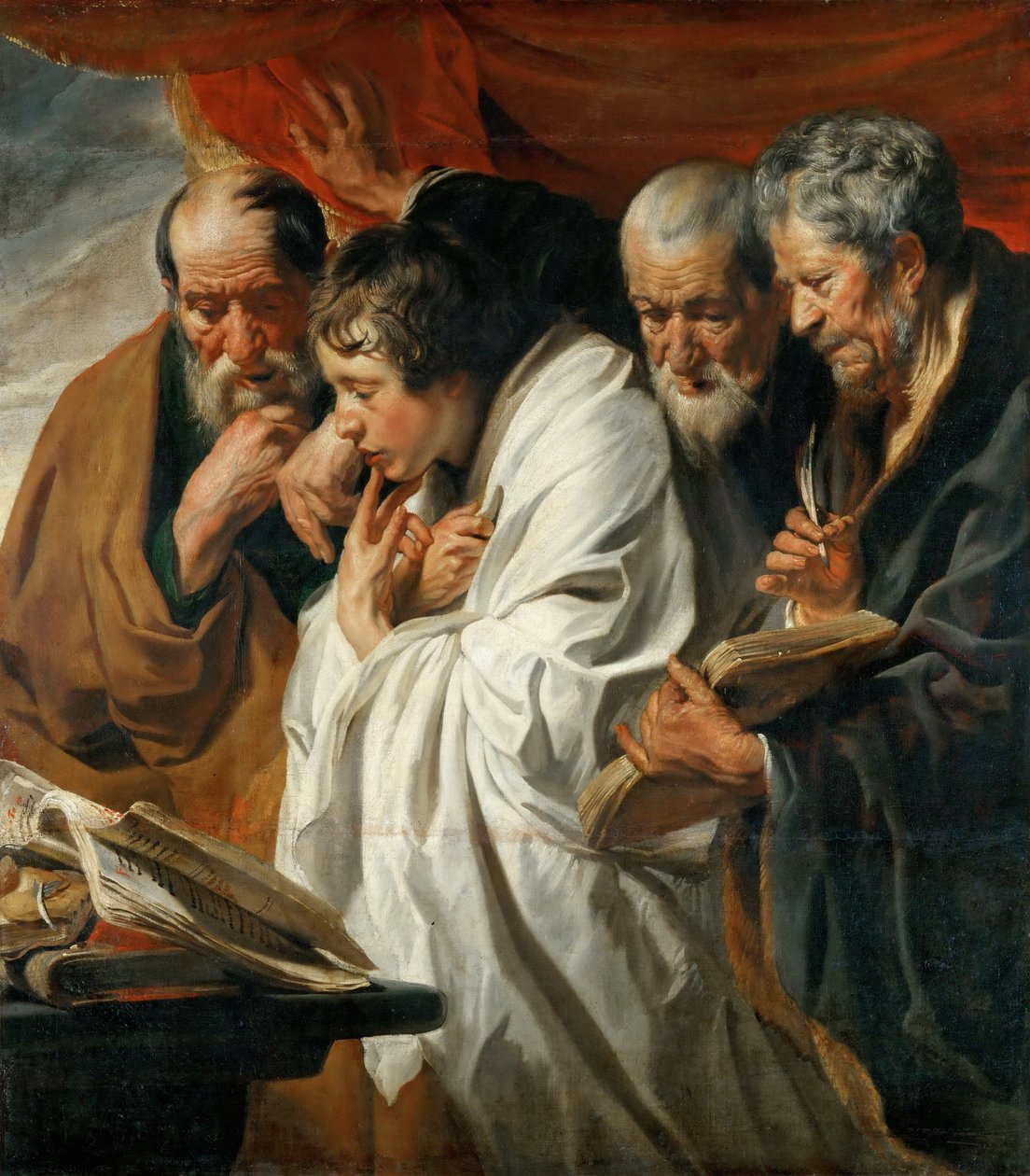 A négy evangélista alkotó: Jacob Jordaens