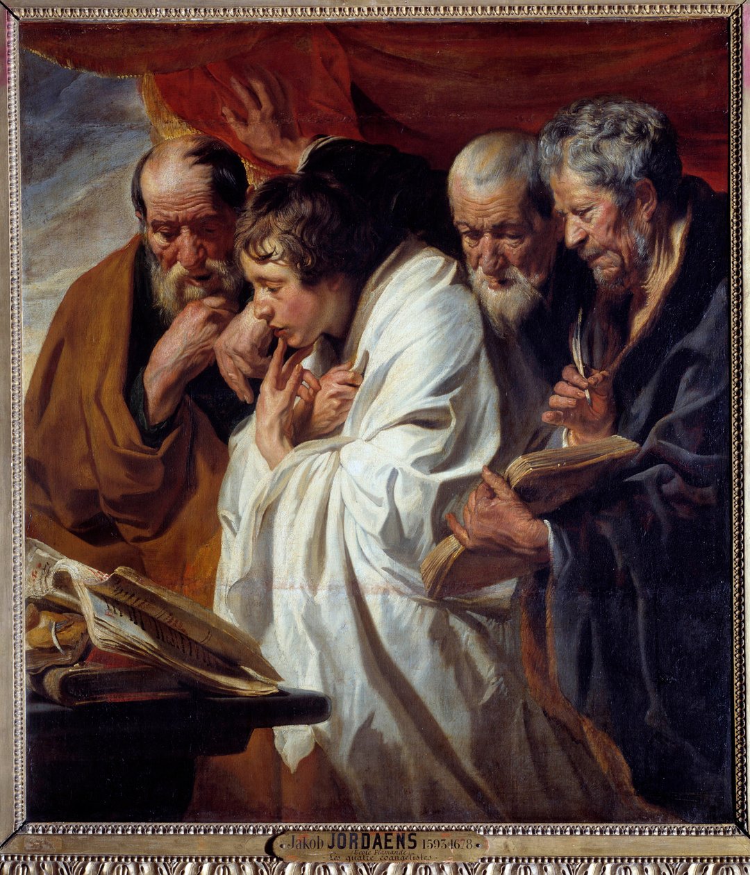 A négy evangélista Jacob Jordaens festménye (1593-1678) XVII. Mérete 1,34 x 1,18 m alkotó: Jacob Jordaens