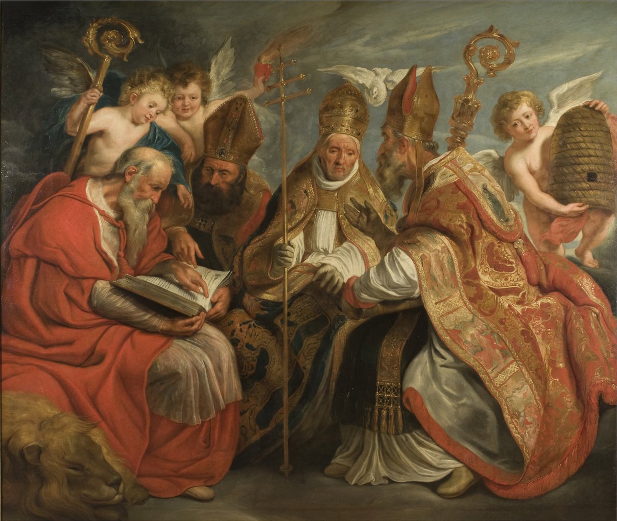 A latin egyház négy egyházatyája alkotó: Jacob Jordaens