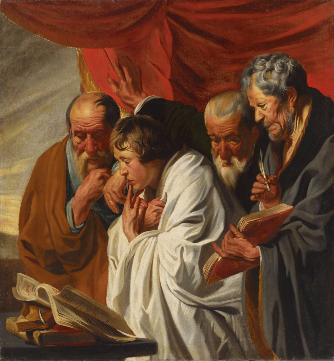 A négy evangélista alkotó: Jacob Jordaens