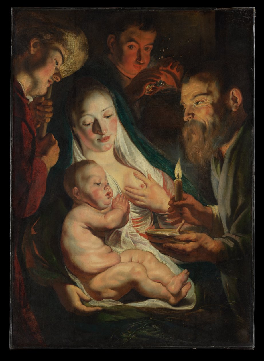 A Szent Család pásztorokkal alkotó: Jacob Jordaens