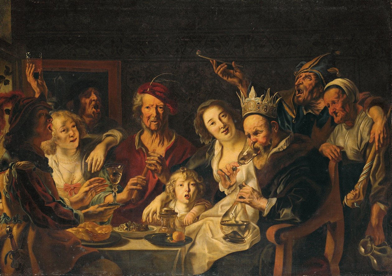 A király iszik alkotó: Jacob Jordaens