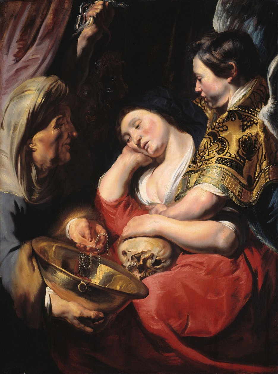 A Magdolna megkísértése, 1616-17 körül (olaj, panel) alkotó: Jacob Jordaens