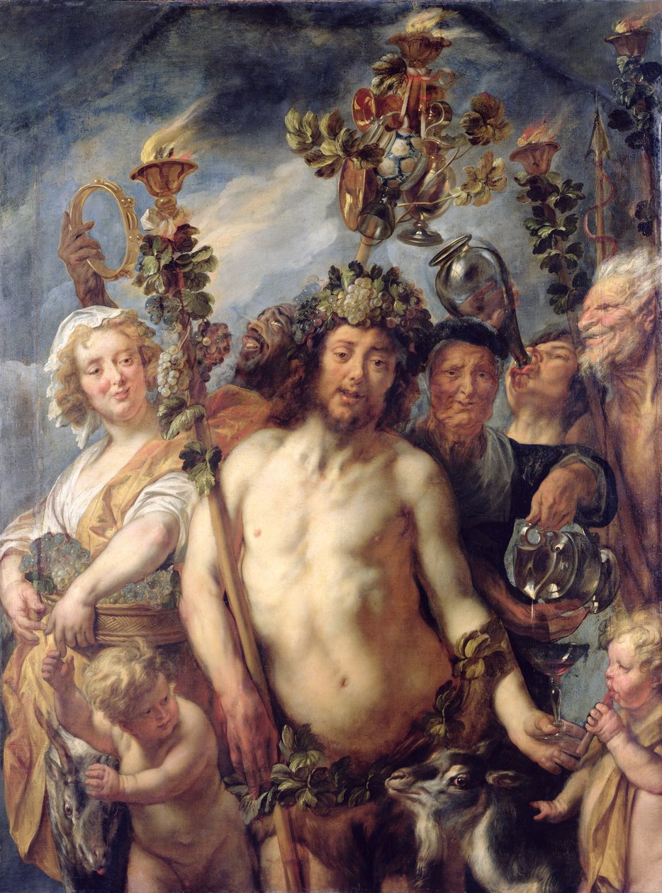 Bacchus diadala, 1640-50 körül alkotó: Jacob Jordaens