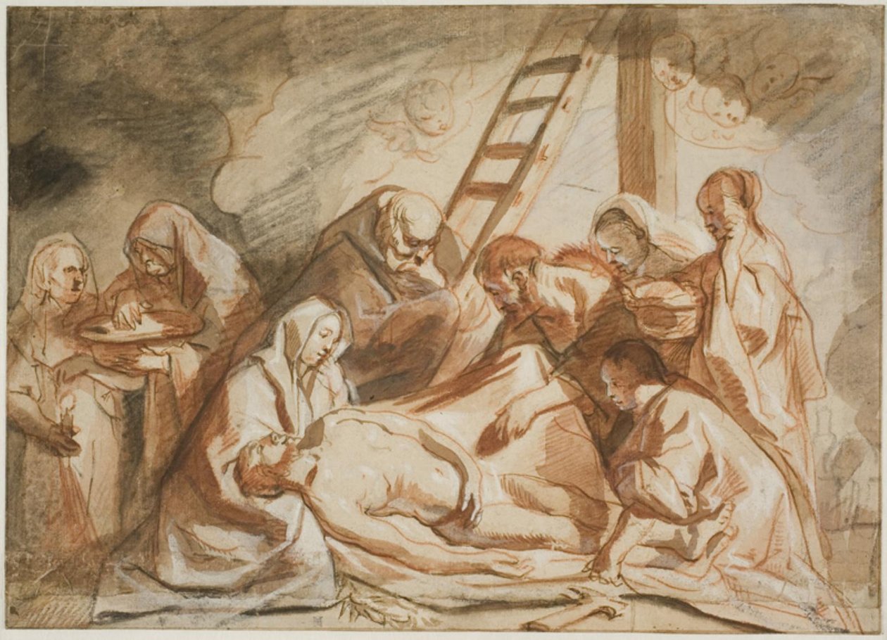 Krisztus testének megmosása és felkenése alkotó: Jacob Jordaens