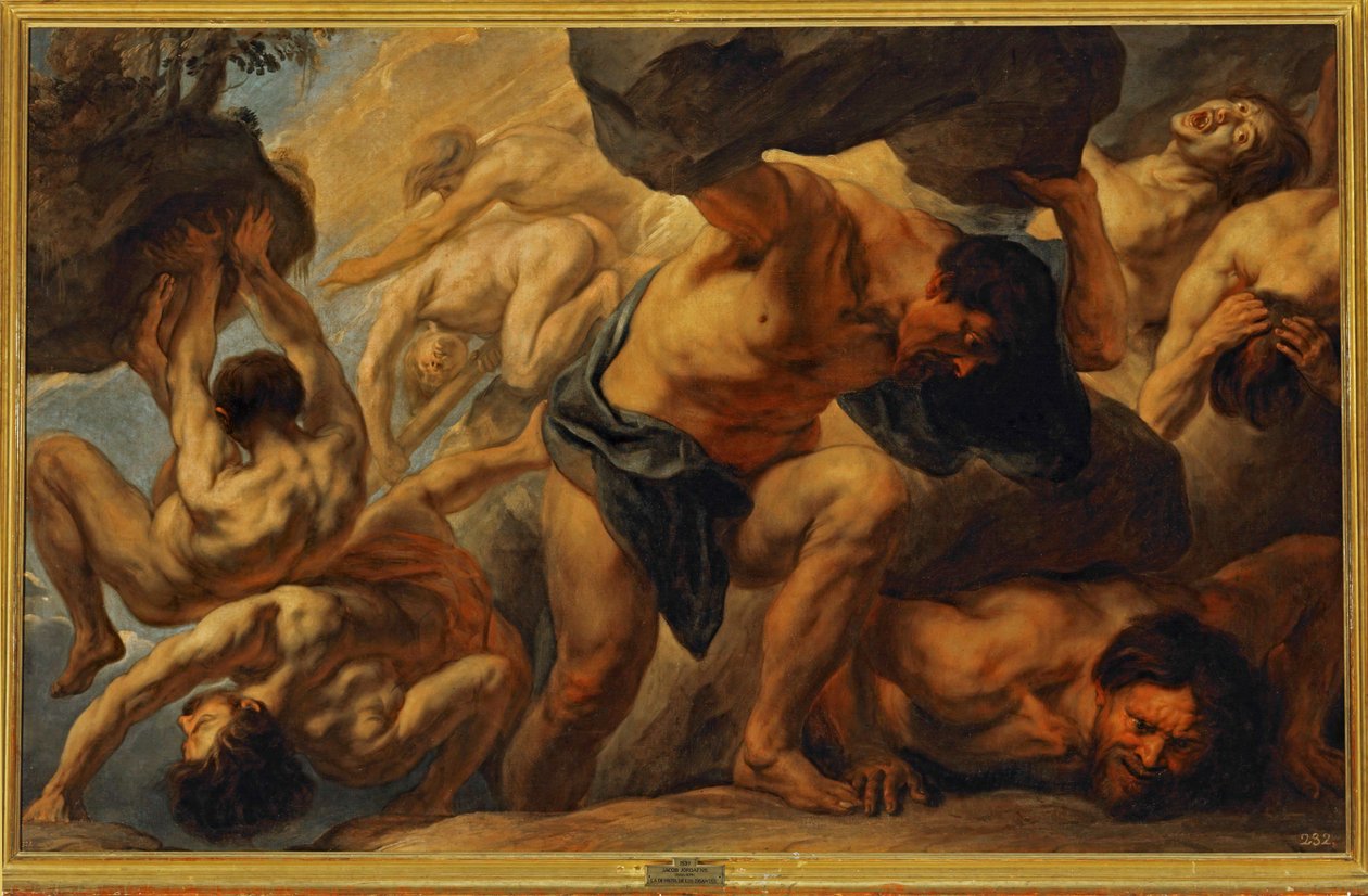 A titánok veresége ... (festmény, vászon) alkotó: Jacob Jordaens