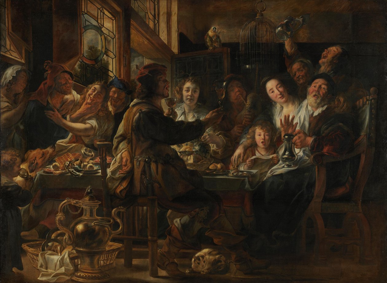 Ahogy az öregek énekelnek, úgy csicseregnek a fiatalok alkotó: Jacob Jordaens