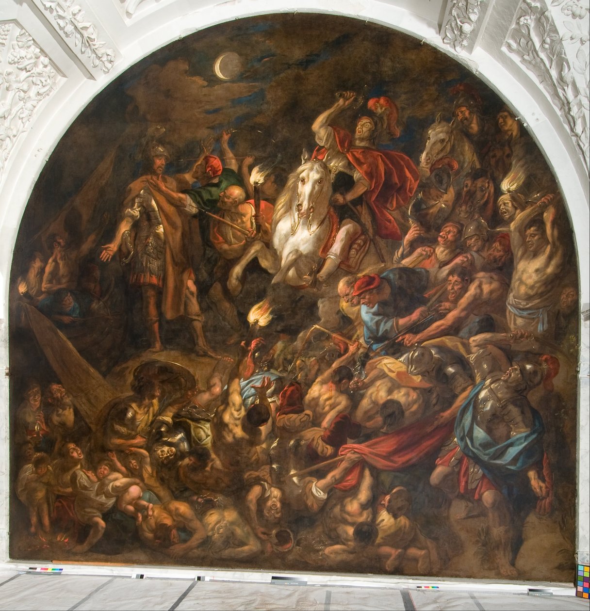 Egy római tábor éjszakai támadás alatt alkotó: Jacob Jordaens the elder