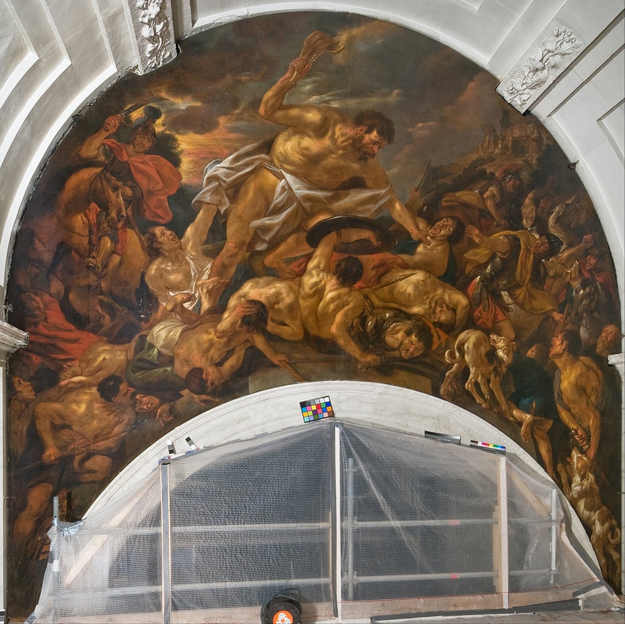 Sámson legyőzi a filiszteusokat alkotó: Jacob Jordaens the elder