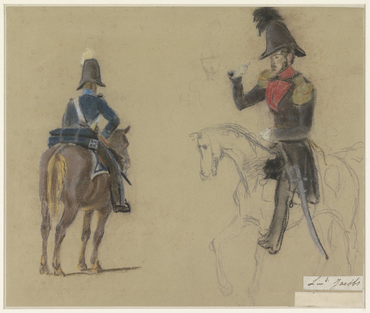 Jacobs hadnagy portréja lóháton alkotó: Jacob Joseph Eeckhout
