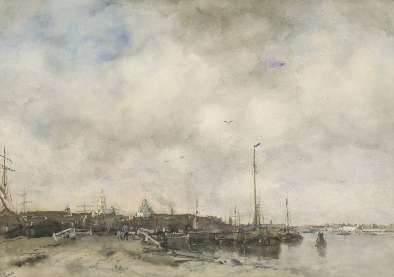 Kilátás a városra alkotó: Jacob Maris