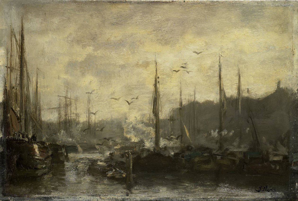 Kikötőre néző alkotó: Jacob Maris