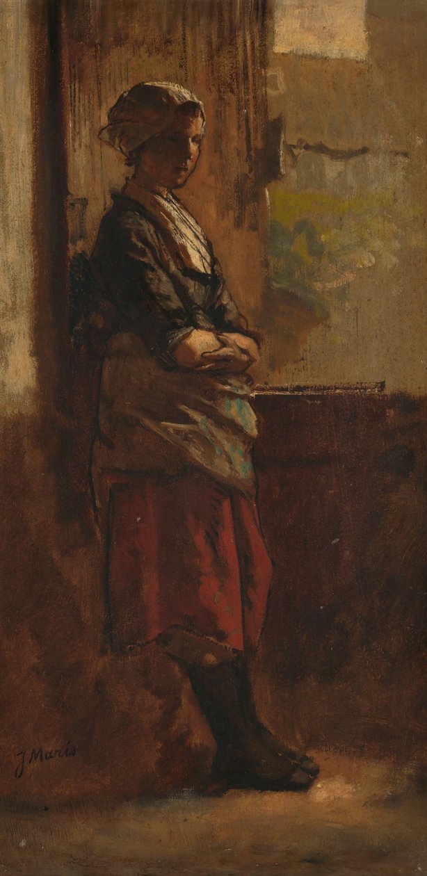 Lány az ajtóban. alkotó: Jacob Maris