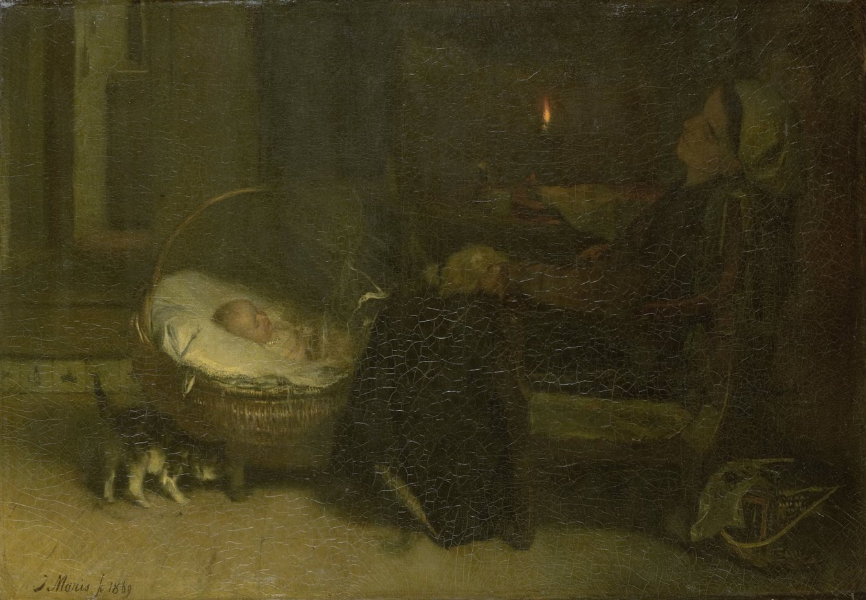 Elfáradt (anya figyelte) alkotó: Jacob Maris
