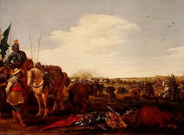 Csatajelenet alkotó: Jacob Martsen de Jonge