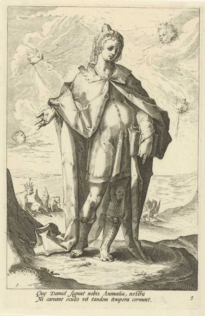 Daniel Az Ószövetség prófétái (sorozat címe) alkotó: Jacob Matham (attributed to)