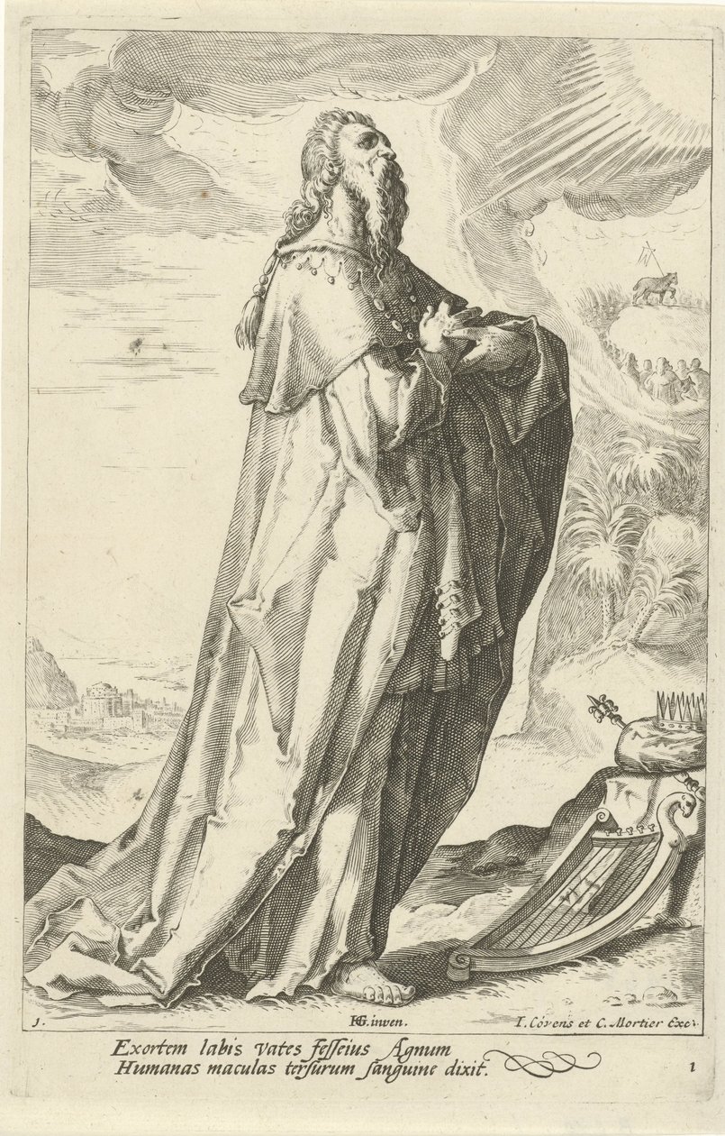 David Az Ószövetség prófétái (sorozat címe) alkotó: Jacob Matham (attributed to)