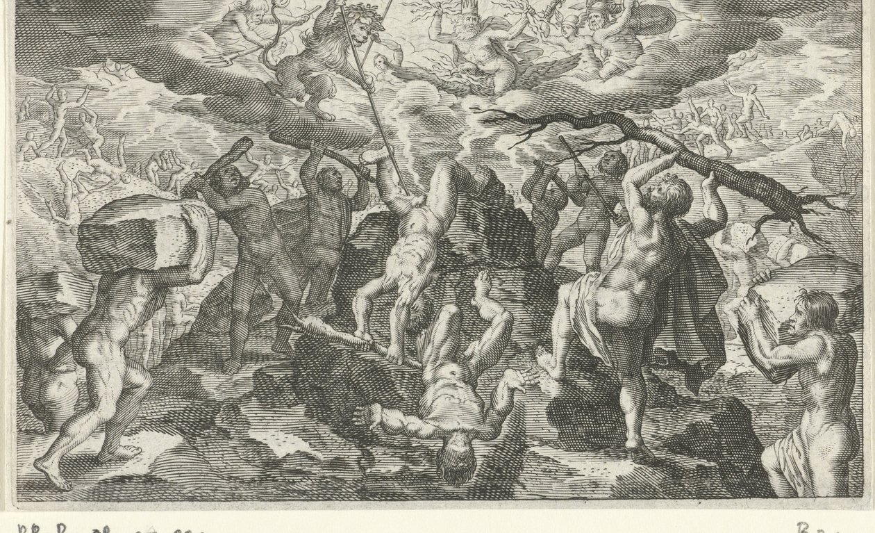Bacchus segít legyőzni a titánokat alkotó: Jacob Matham