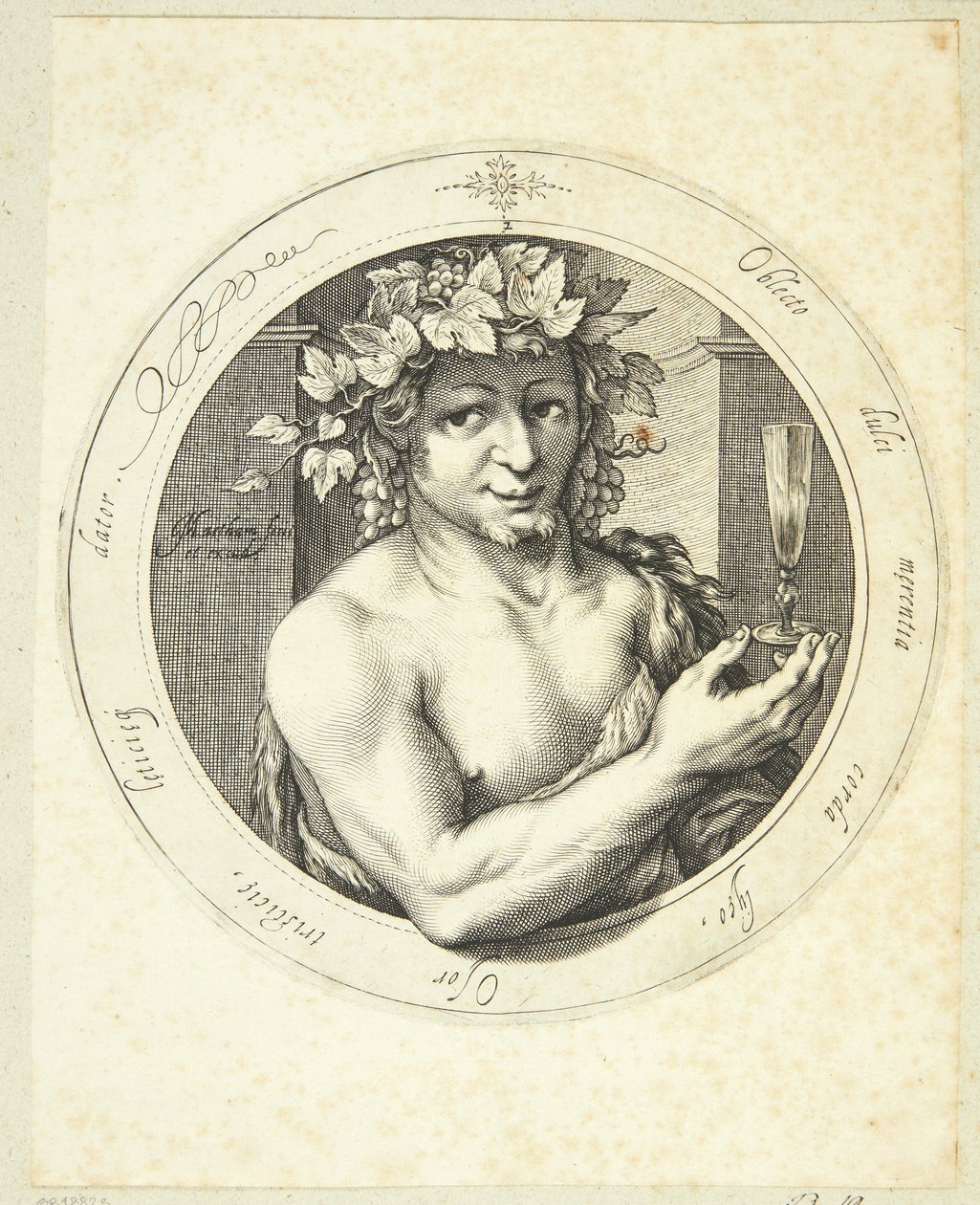 Bacchus alkotó: Jacob Matham