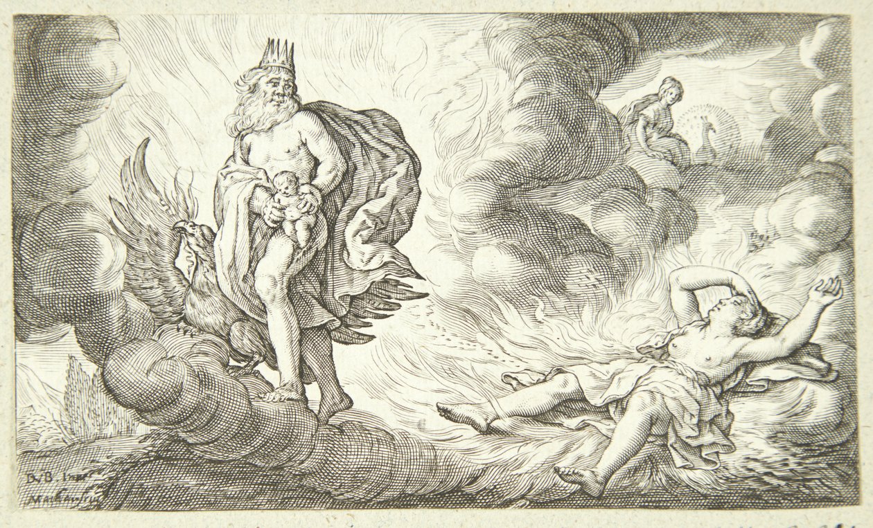 Bacchus születése alkotó: Jacob Matham