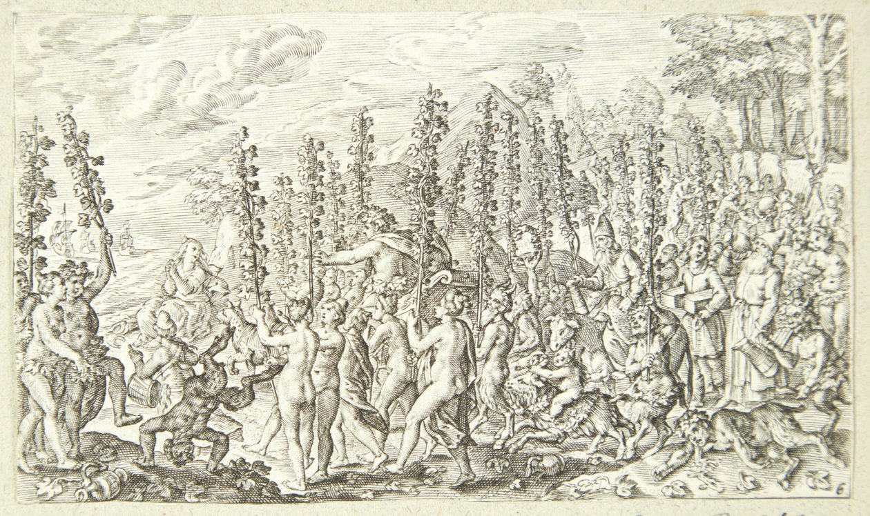 Bacchus diadala alkotó: Jacob Matham