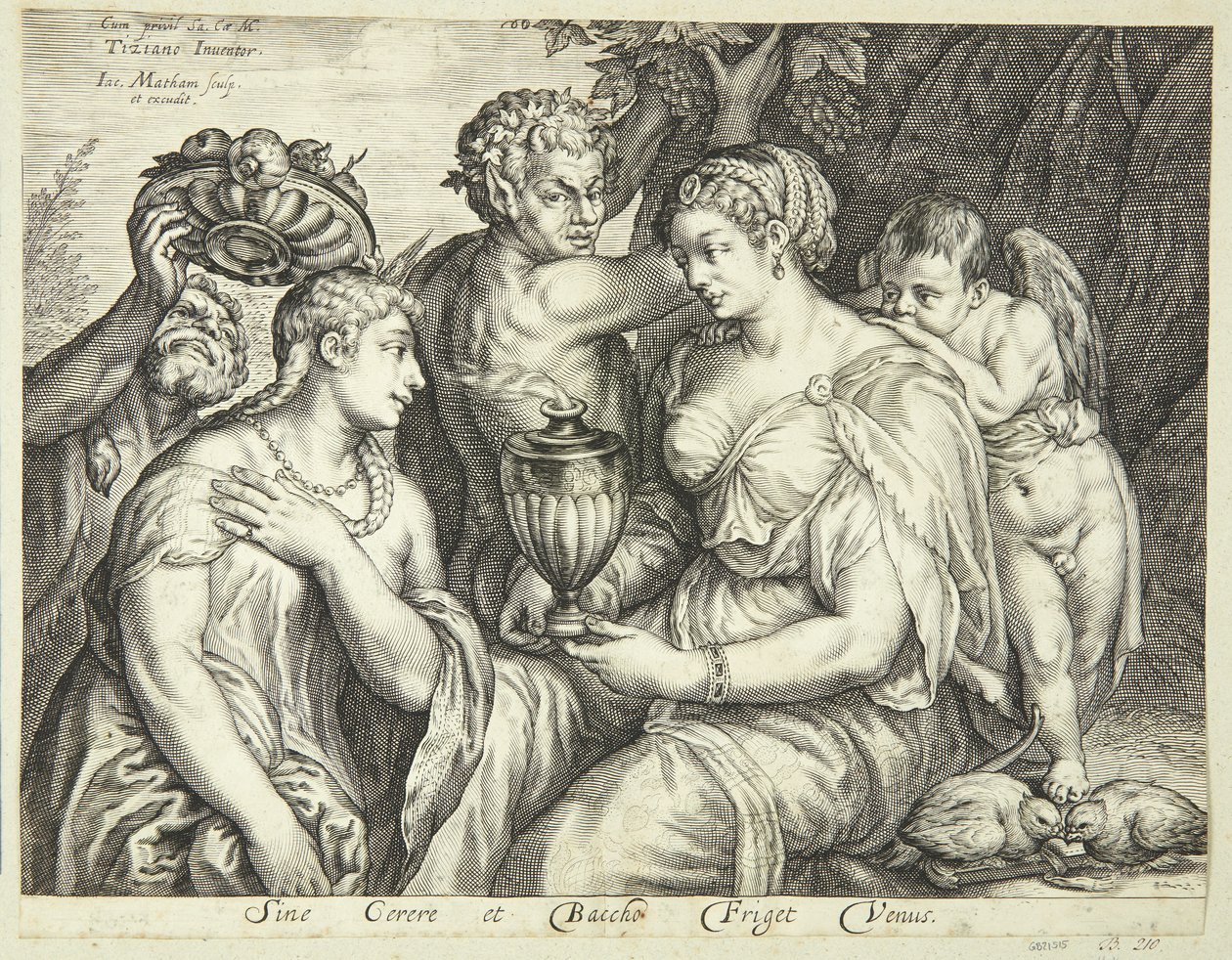 Ceres, Bacchus és Vénusz alkotó: Jacob Matham