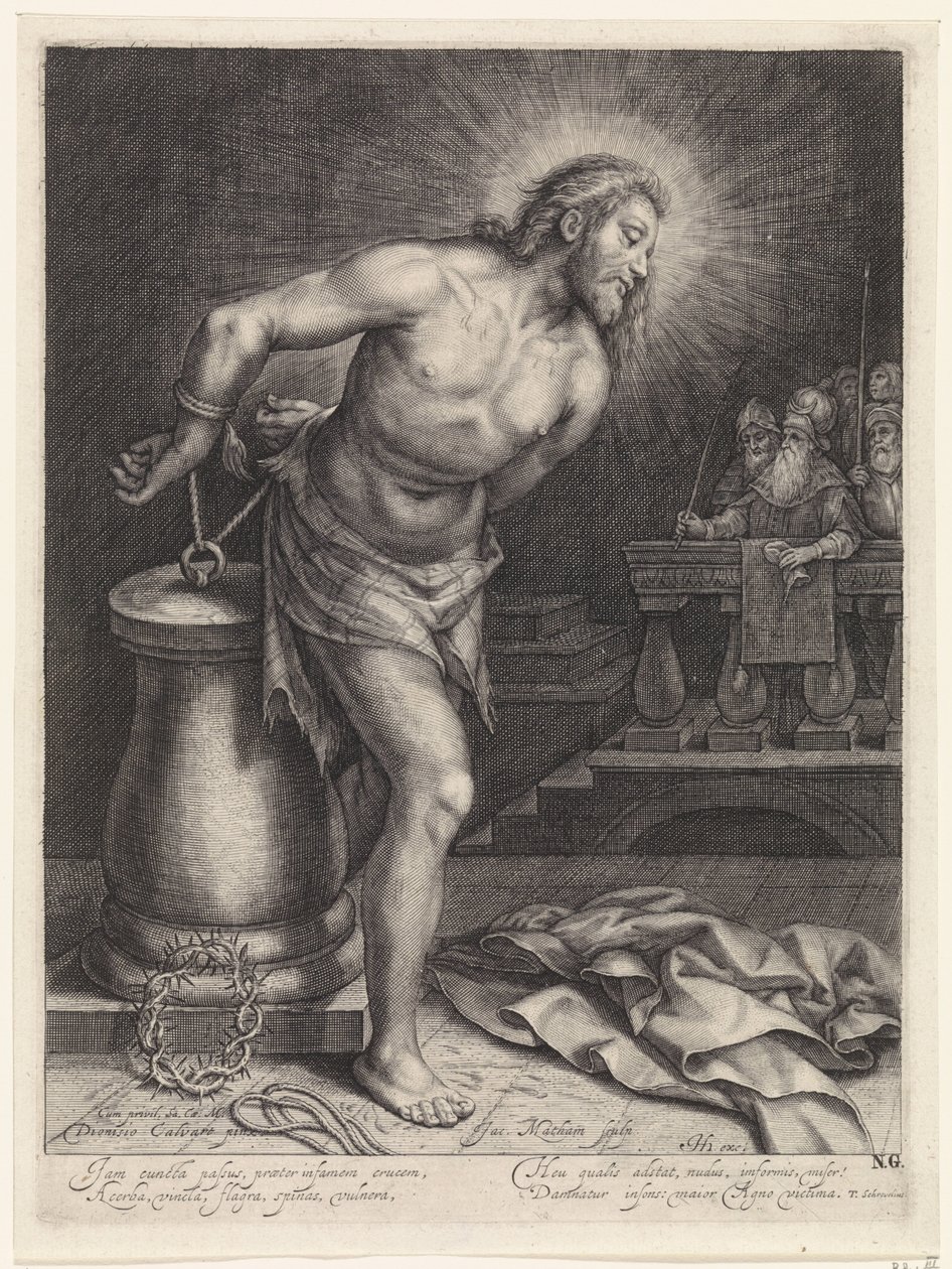 Krisztus a csapásposzton alkotó: Jacob Matham
