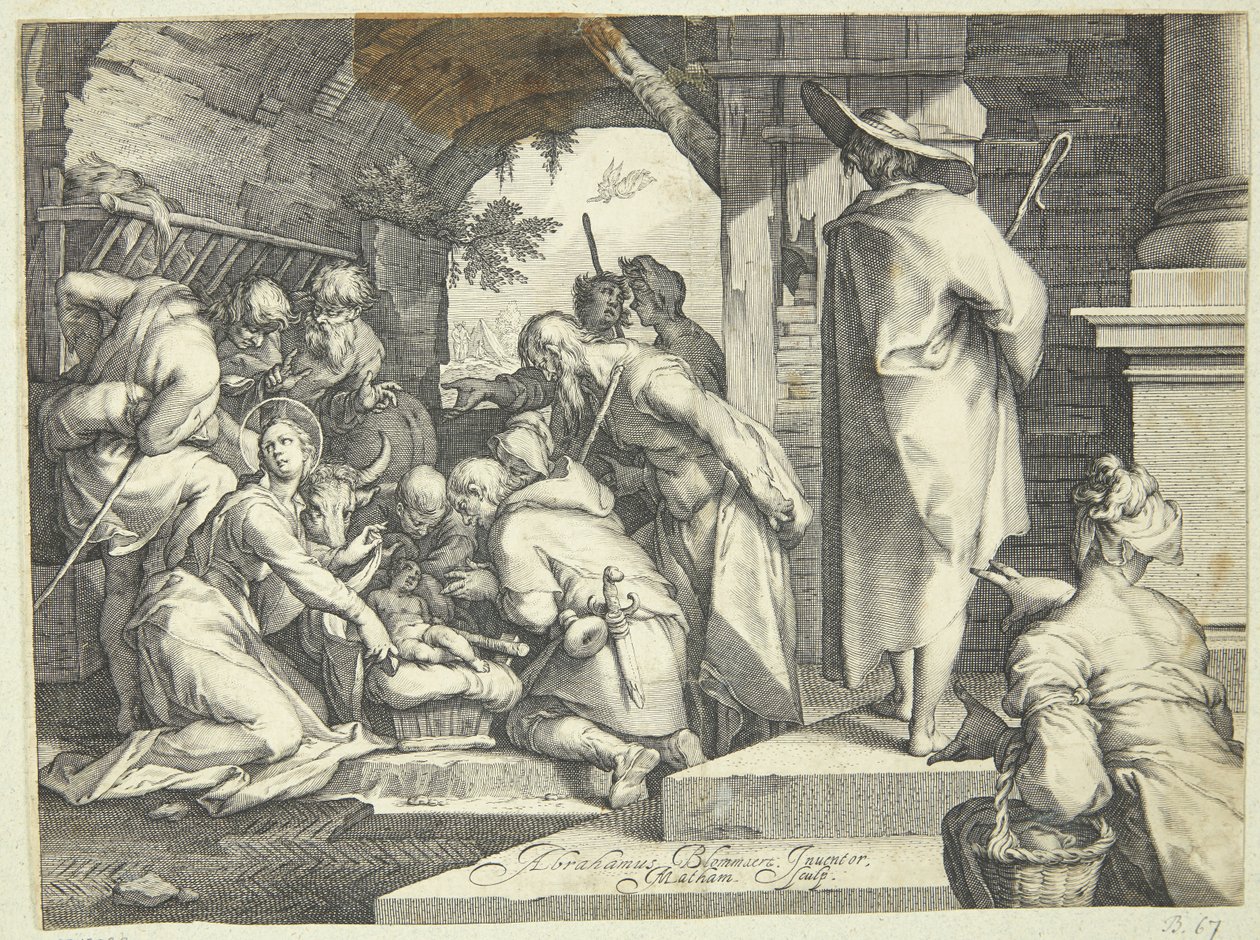 A Pásztorok imádata alkotó: Jacob Matham