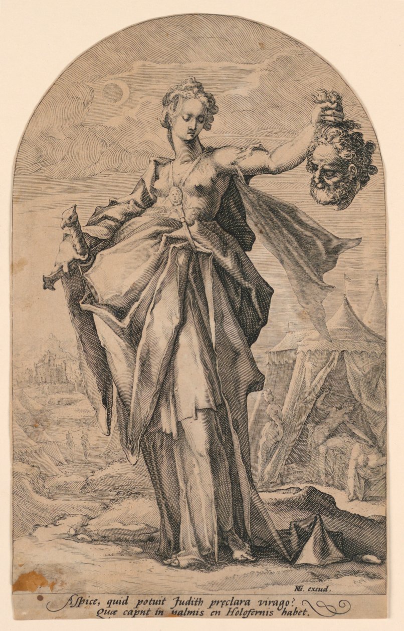 Judith, az "Ószövetség hősei" sorozatból alkotó: Jacob Matham