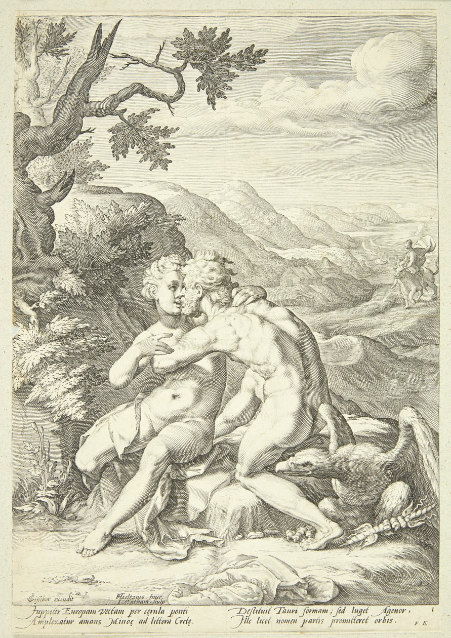 Jupiter és Európa alkotó: Jacob Matham