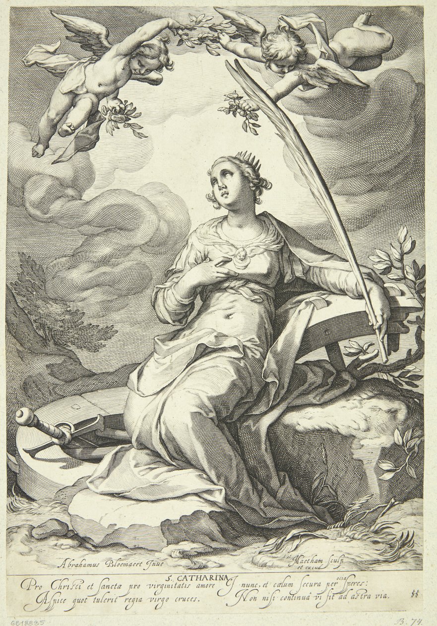Katarina Alexandriából alkotó: Jacob Matham