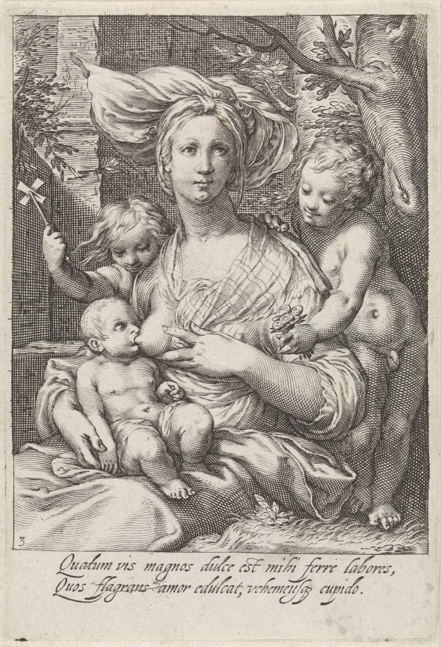 Szeretet (Caritas) alkotó: Jacob Matham