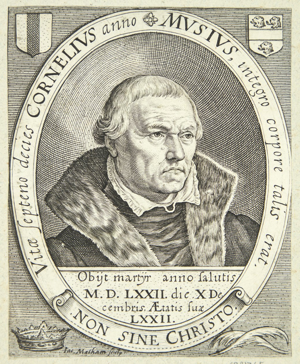 Cornelis Musius portréja alkotó: Jacob Matham