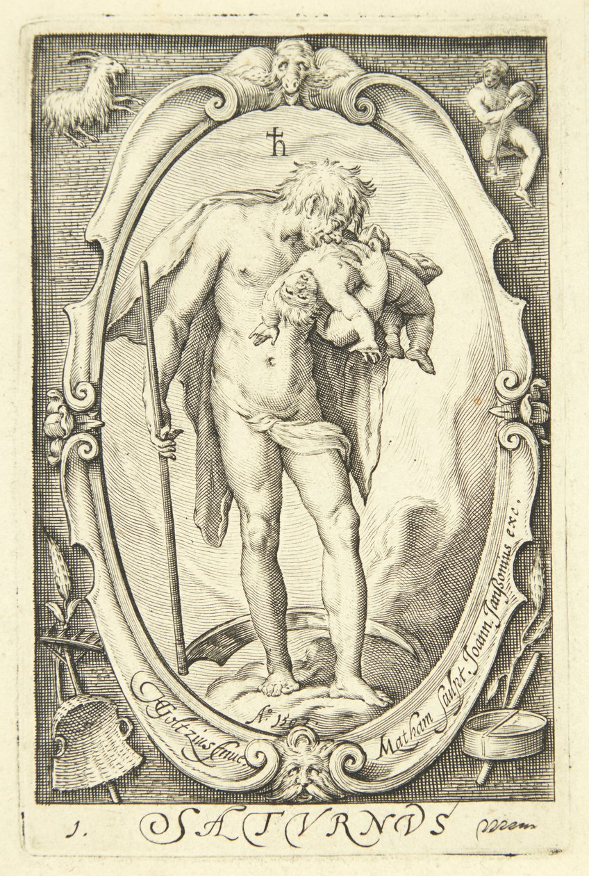 Szaturnusz alkotó: Jacob Matham