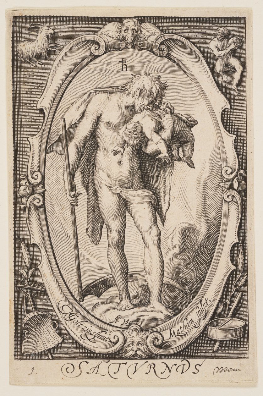 Saturnus (Szaturnusz), A hét bolygóból alkotó: Jacob Matham