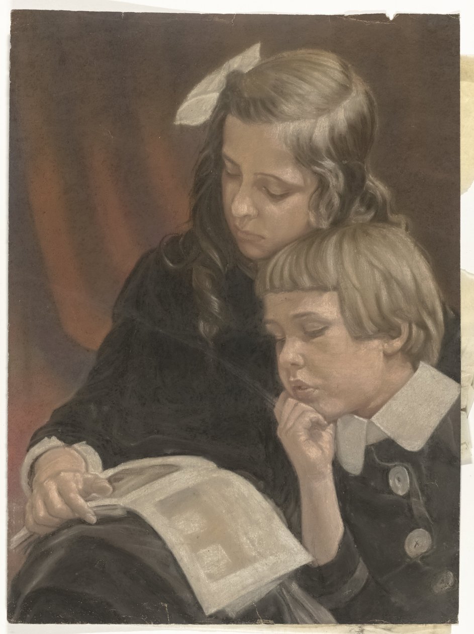 Portret van Mies en Co Merkelbach alkotó: Jacob Merkelbach