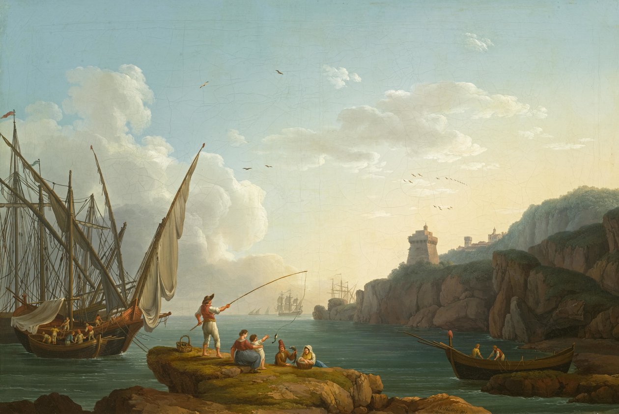 Tengerparti táj Vietri közelében

Eredeti cím Coastal landscape near Vietri alkotó: Jacob Philipp Hackert