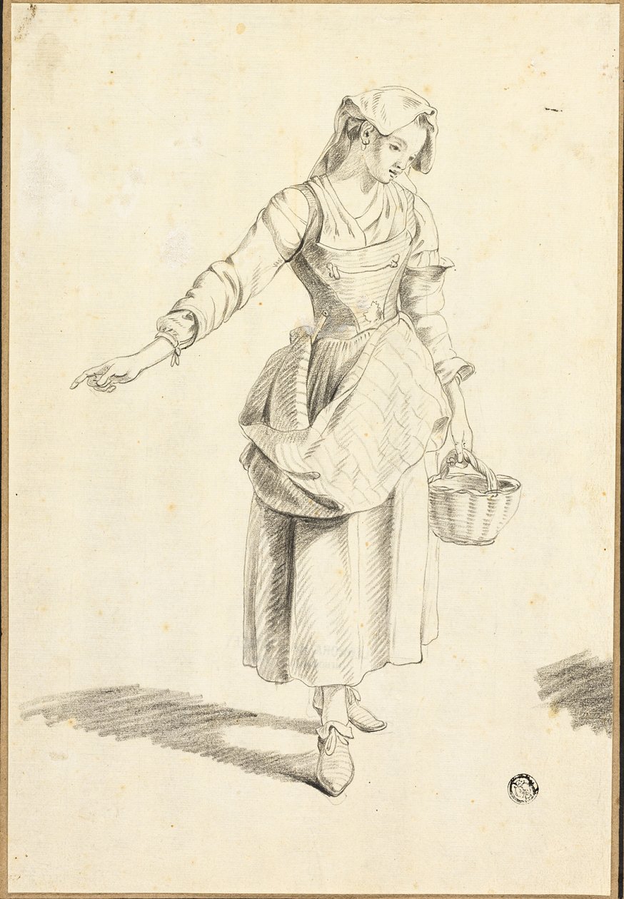 Olasz parasztlány alkotó: Jacob Philipp Hackert