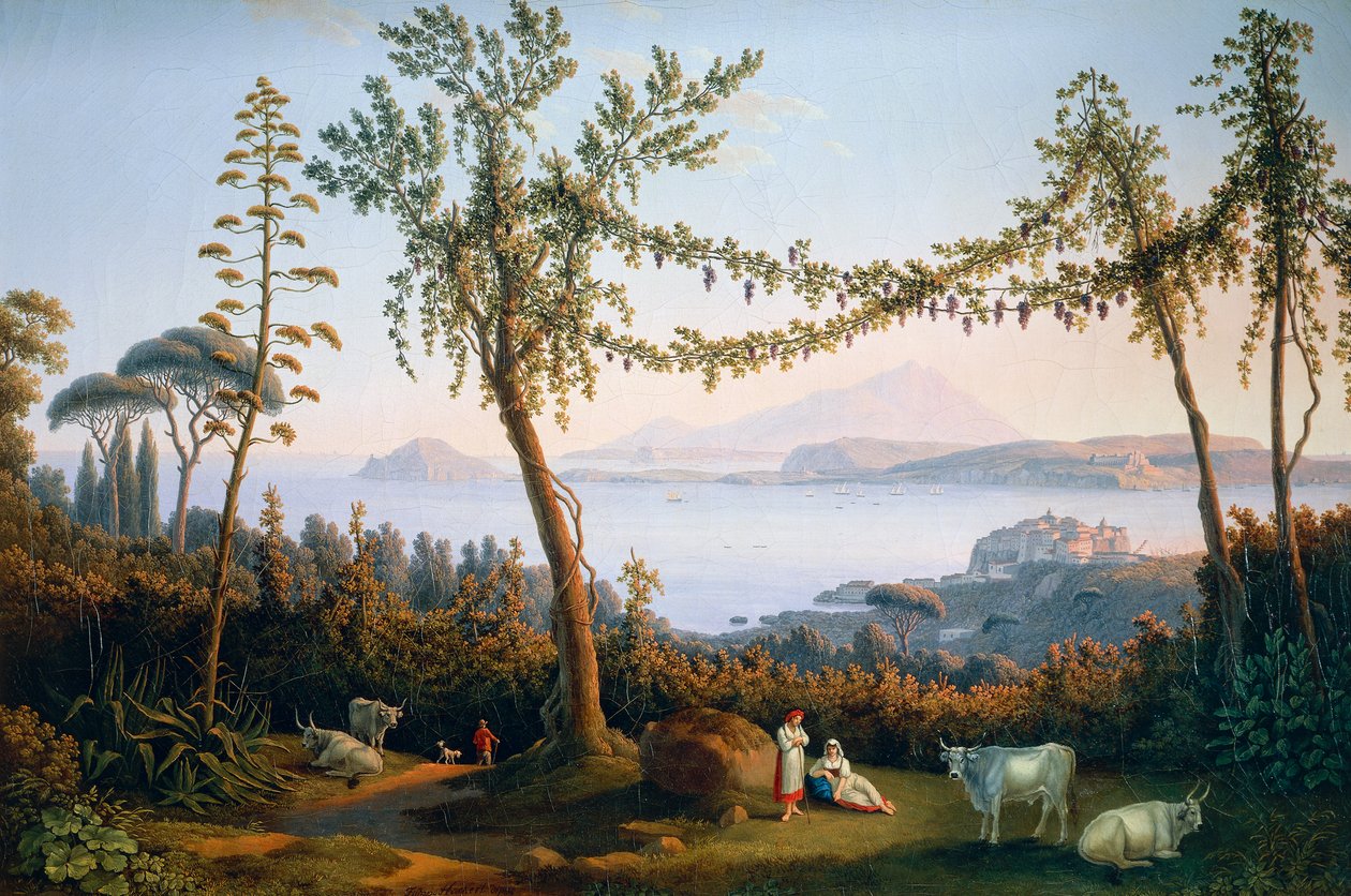 A Pozzuoli-öböl, Jacob Philipp Hackert alkotó: Jacob Philippe Hackert
