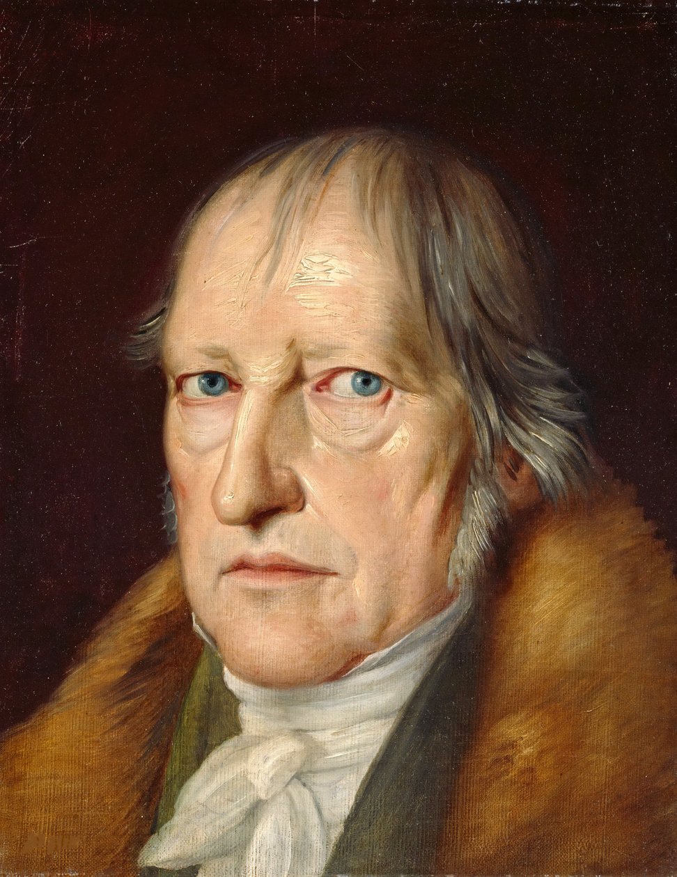 Georg Wilhelm Friedrich Hegel (1770-1831) portréja, Schlesinger, Jakob (1792-1855). Olajfestmény alkotó: Jacob Schlesinger