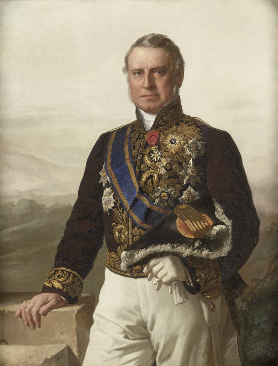 Charles Ferdinand Pahud (1803-73). főkormányzó (1855-61) alkotó: Jacob Spoel