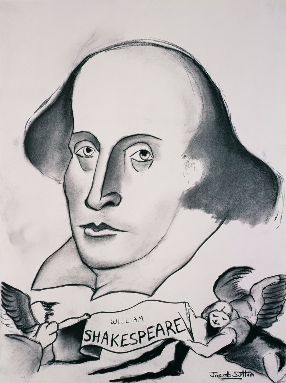William Shakespeare (1564-1616) 1994 (szén papíron) alkotó: Jacob Sutton