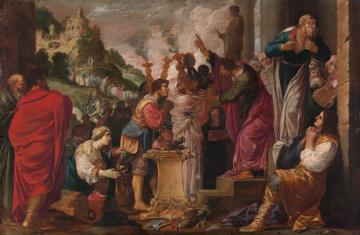 Pál és Barnabás Lisztrában. alkotó: Jacob Symonsz. Pynas