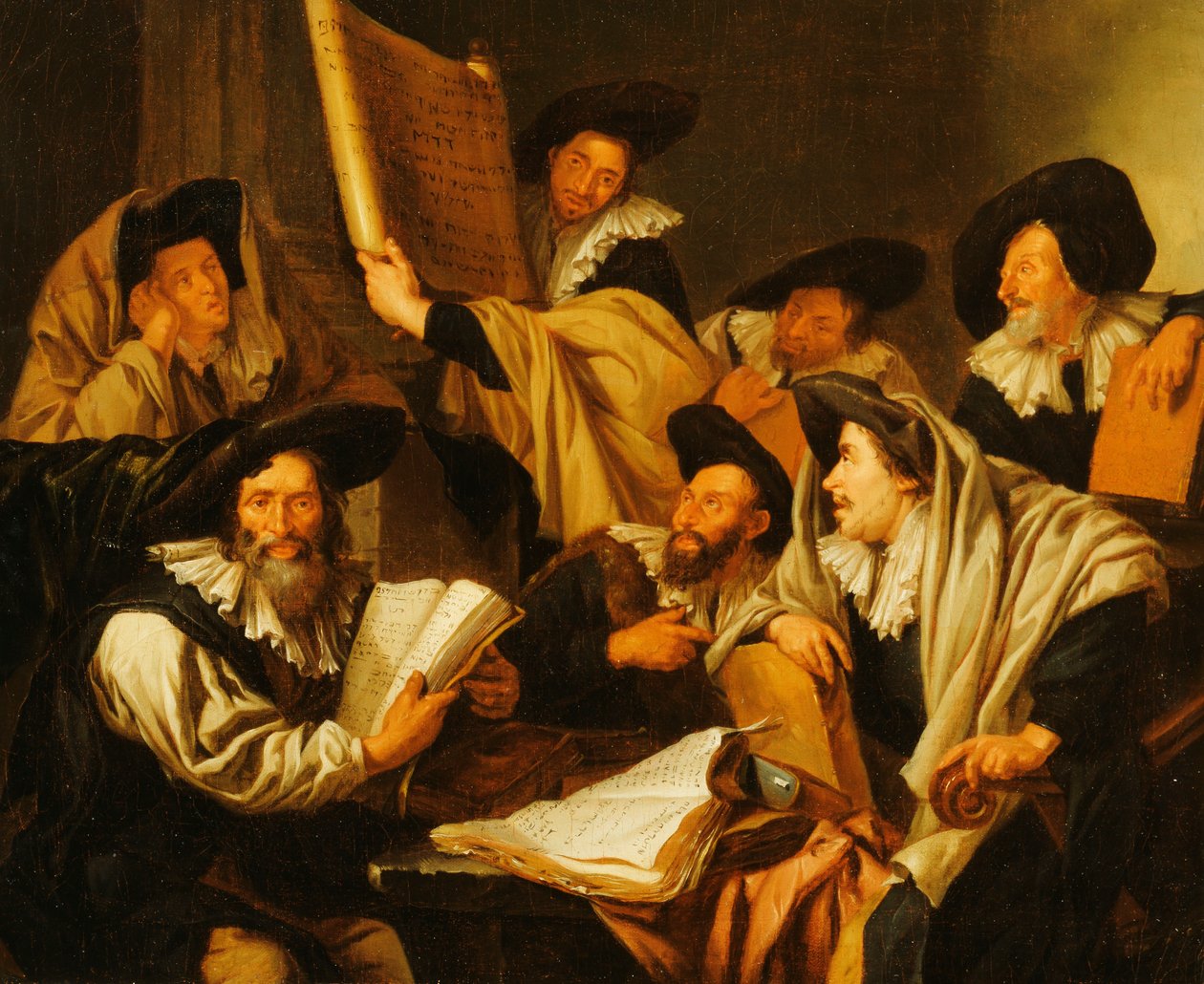 Rabbi vita, alkotó: Jacob Toorenvliet