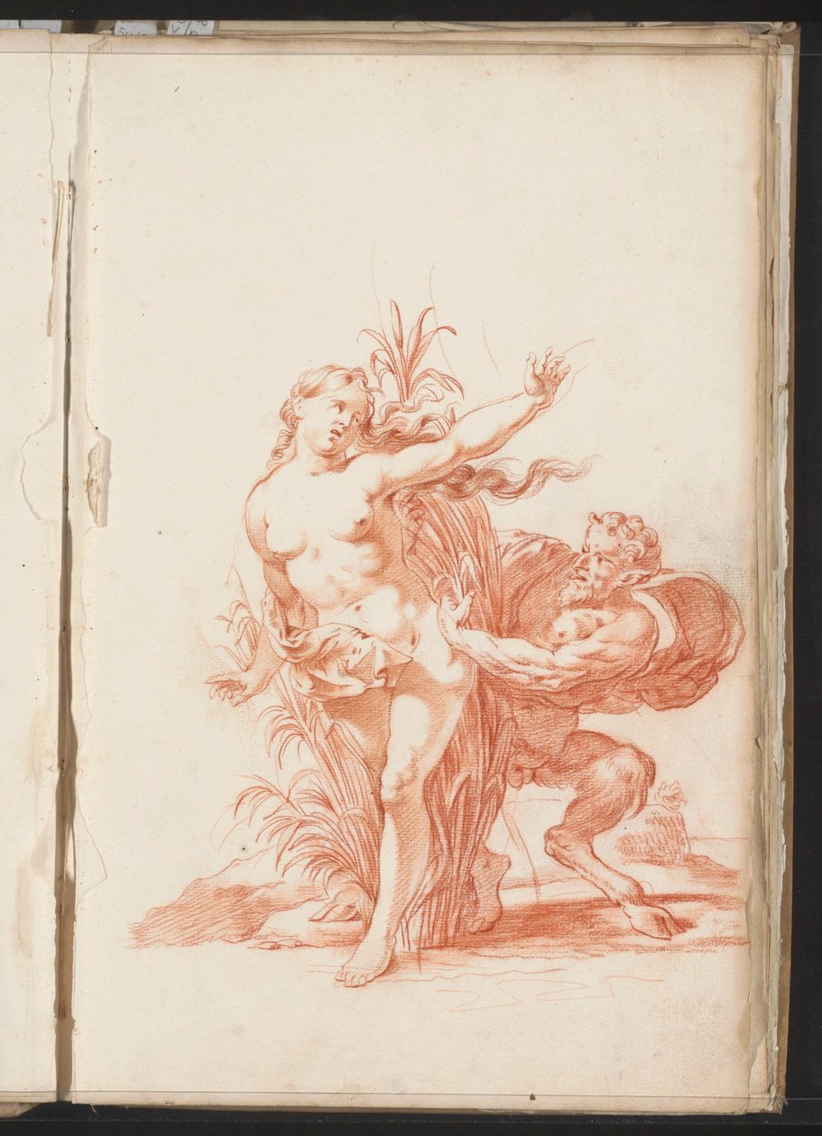 Syrinx und Pan alkotó: Jacob Toorenvliet