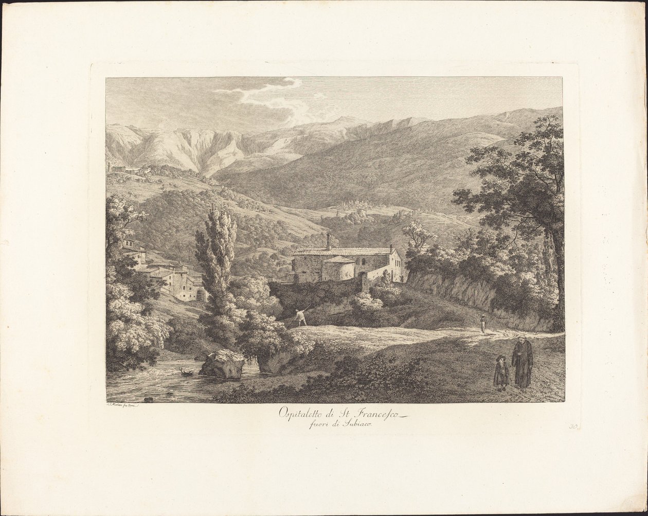 Ospitaletto di San Francesco, Subiacon kívül alkotó: Jacob Wilhelm Mechau